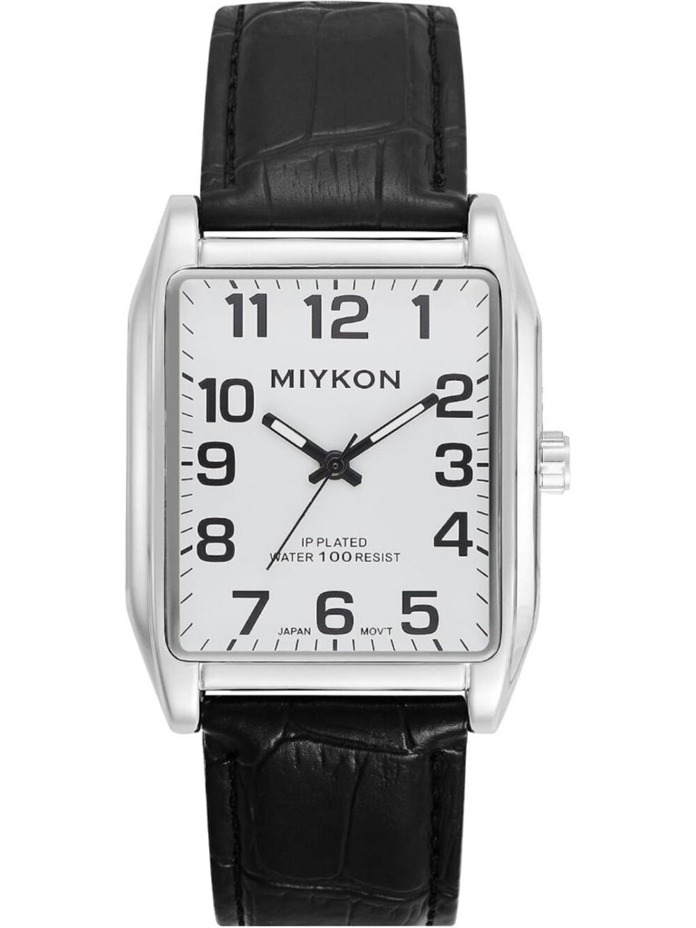 Vintage Men’s Tank Dress Watch - Genuine Leather Strap, Water Resistant, Stylish